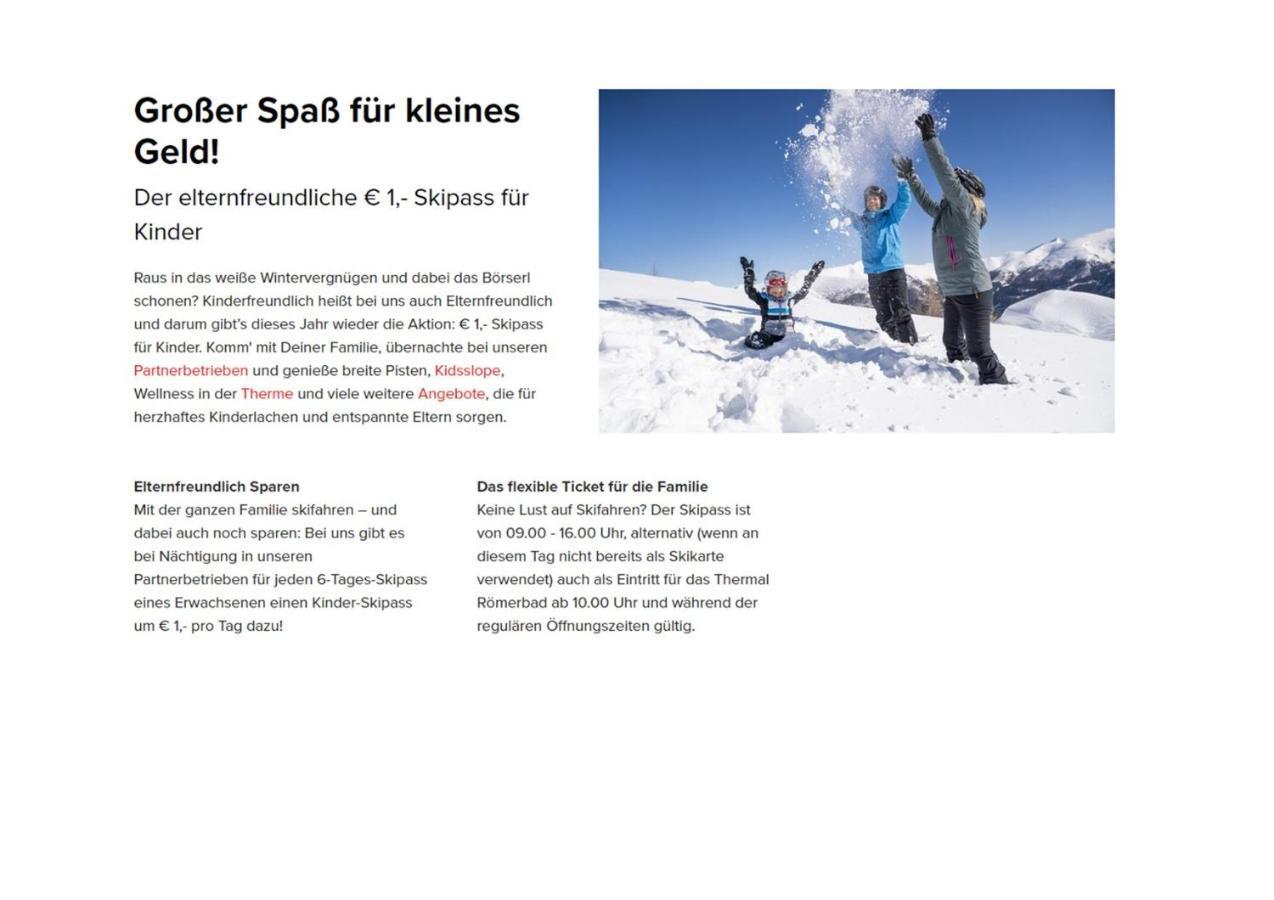 Bad Kleinkirchheim Rmg Family Apartments מראה חיצוני תמונה
